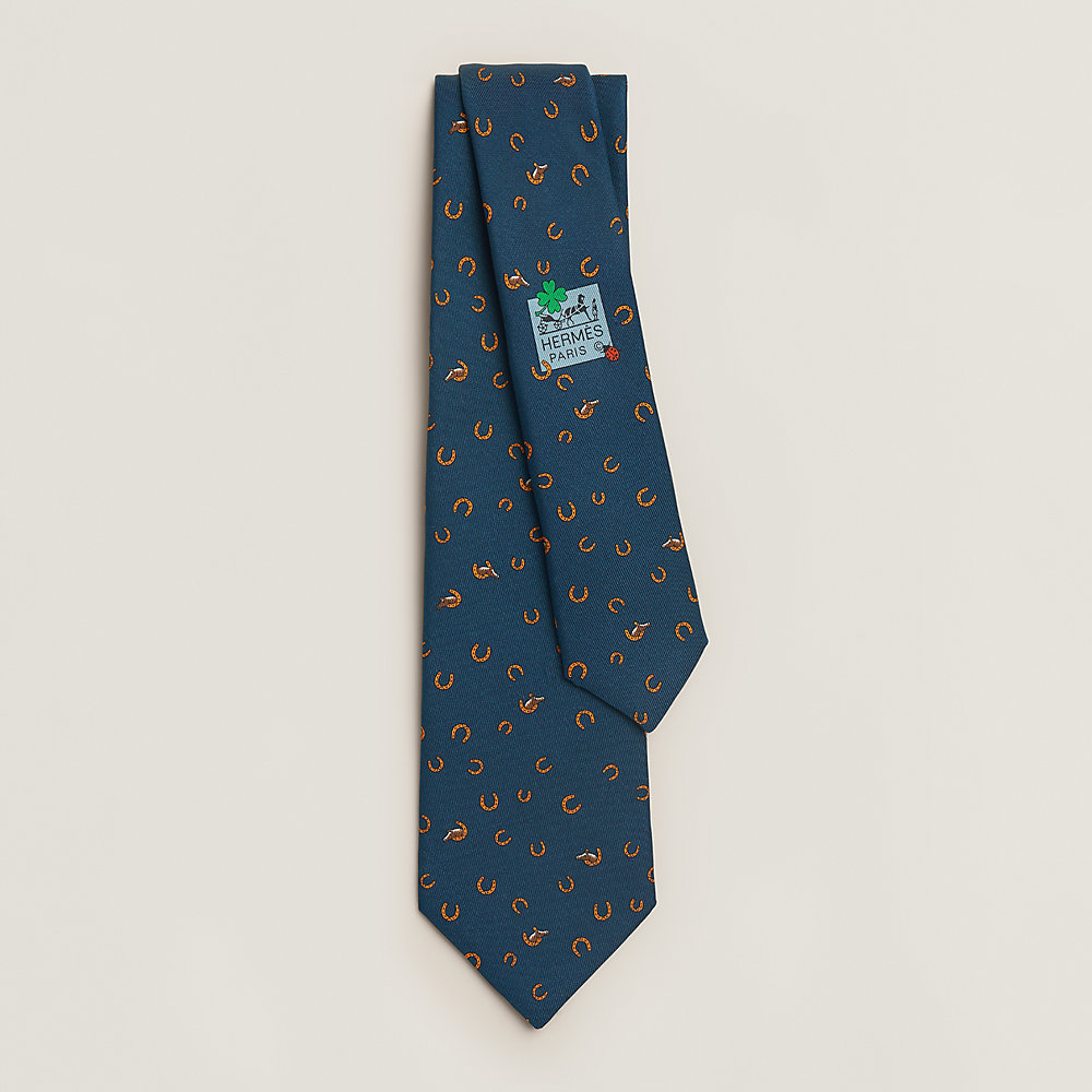 Out of the box tie - Blue | Hermès Singapore